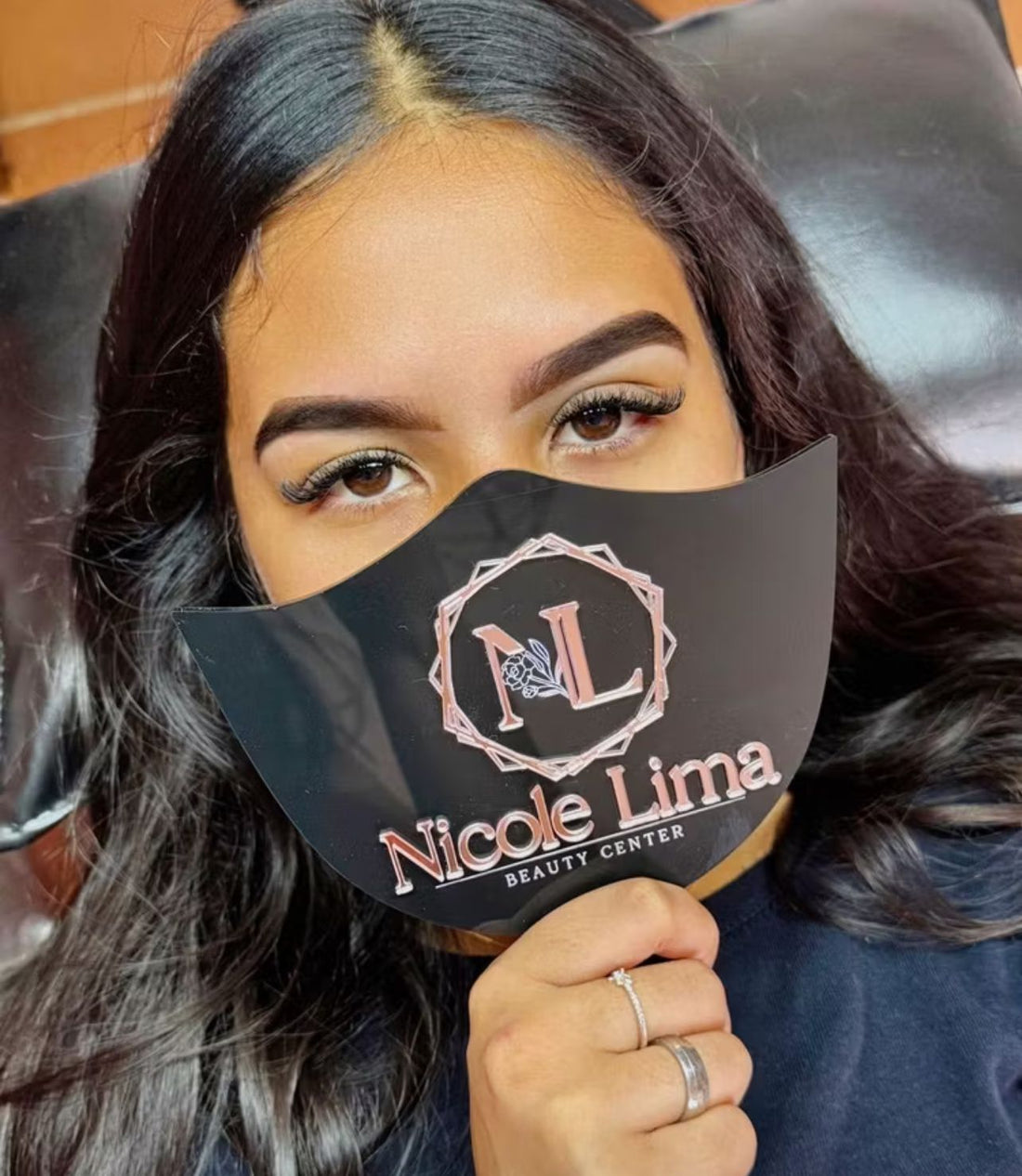 Destacador espelho personalizado de cílios