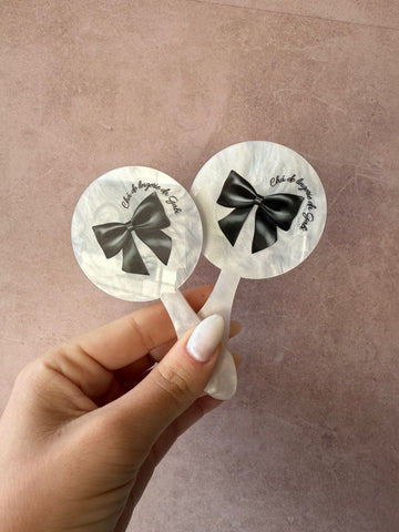 Espelhos de bolsa com cabo em acrílico - Kit com 100 unidades