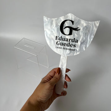 Espelho personalizado DESTACADOR DUPLO LUXO + SUPORTE