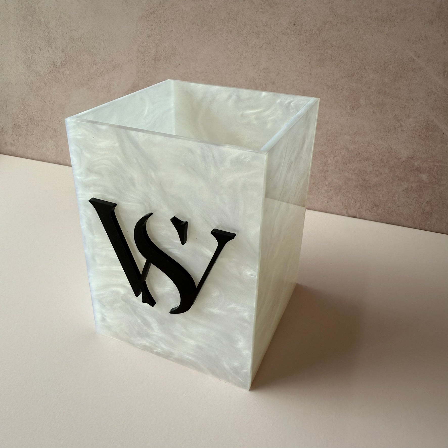 Porta Pincéis / Caneta Personalizado madreperola maquiagem escritorio organizador luxo