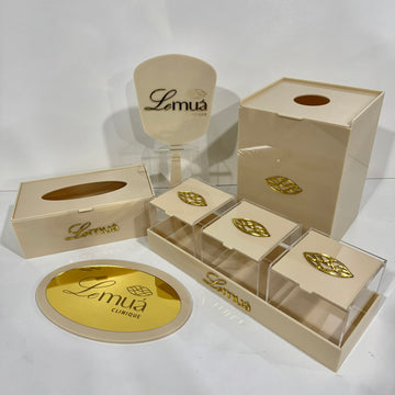 Kit completo madreperola personalizado em acrilico