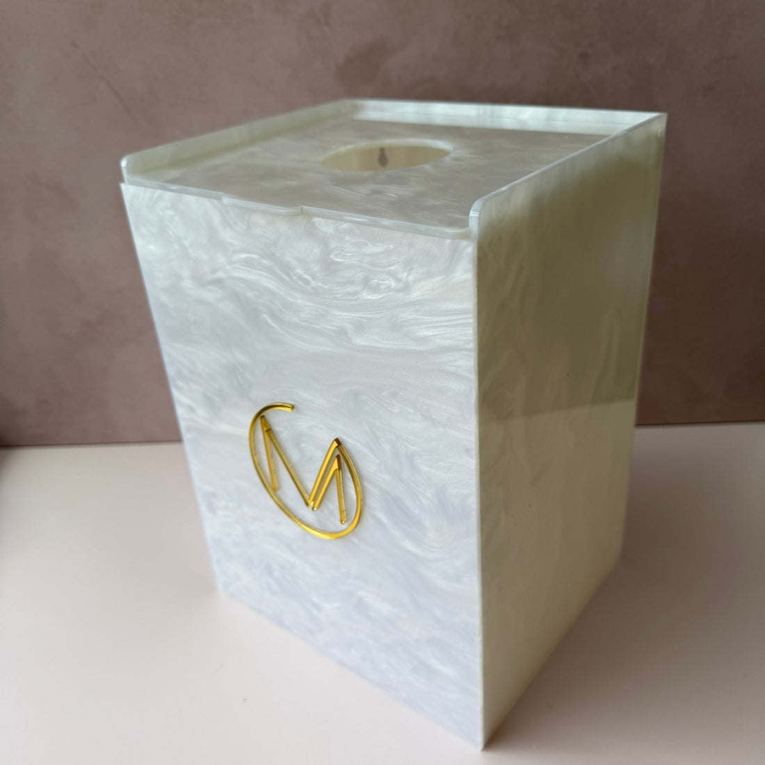 Caixa coletora perfuro cortante descarpack 3 litros personalizada em acrílico madreperola