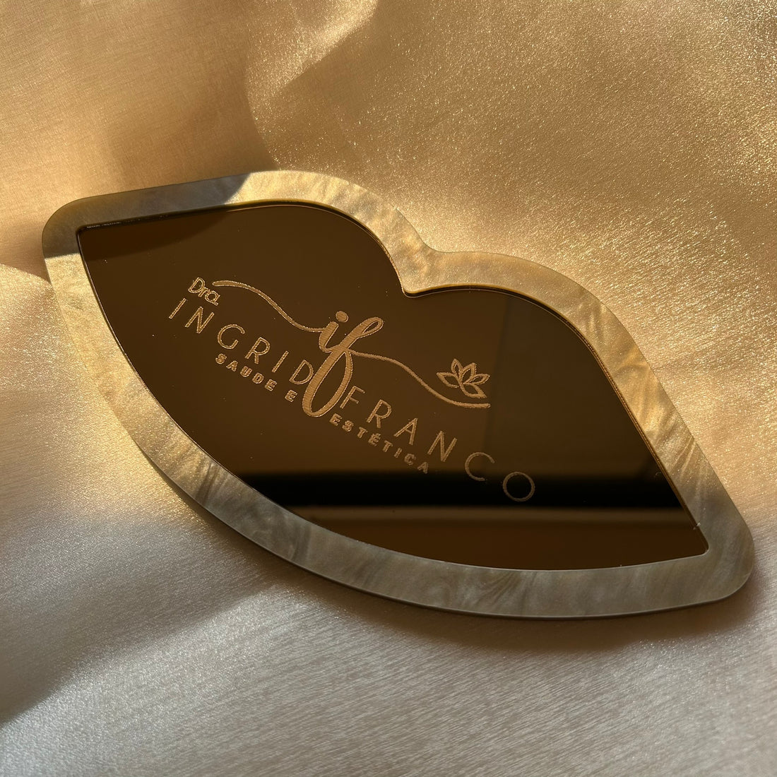 Bandeja boca espelhada personalizada