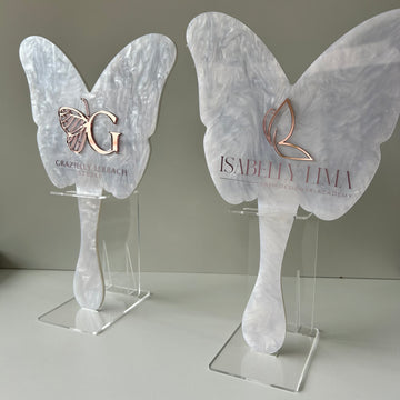 Espelho personalizado borboleta com base acrilico duplo