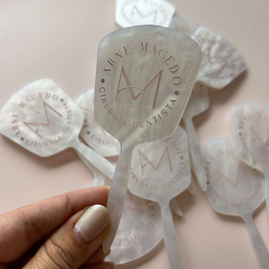 Espelho de bolsa KIT COM 10 formato MINI COMUM acrílico beleza maquiagem mimo presente